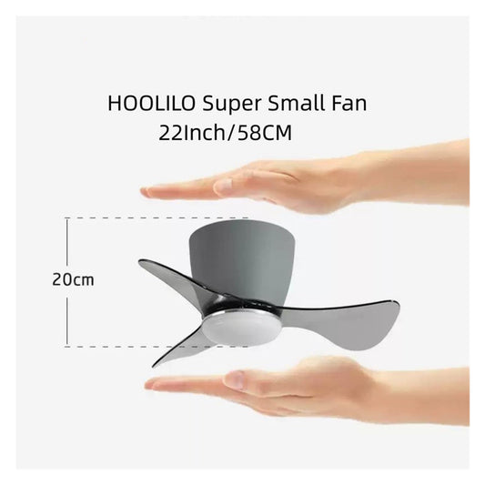 YFDGD MINI Small Size 22ich Deckenventilator Mit Fernbedienung Licht Indoor Outdoor Ventiladores De Techo Con Leiser Komfort(B)
