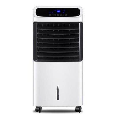 Ruhiger Kaltluftventilator, Schwingender Kühlgebläse mit Großer Wassertank, Lüfterkühler mit Fernbedienung, 7,5-Stunden-Timer