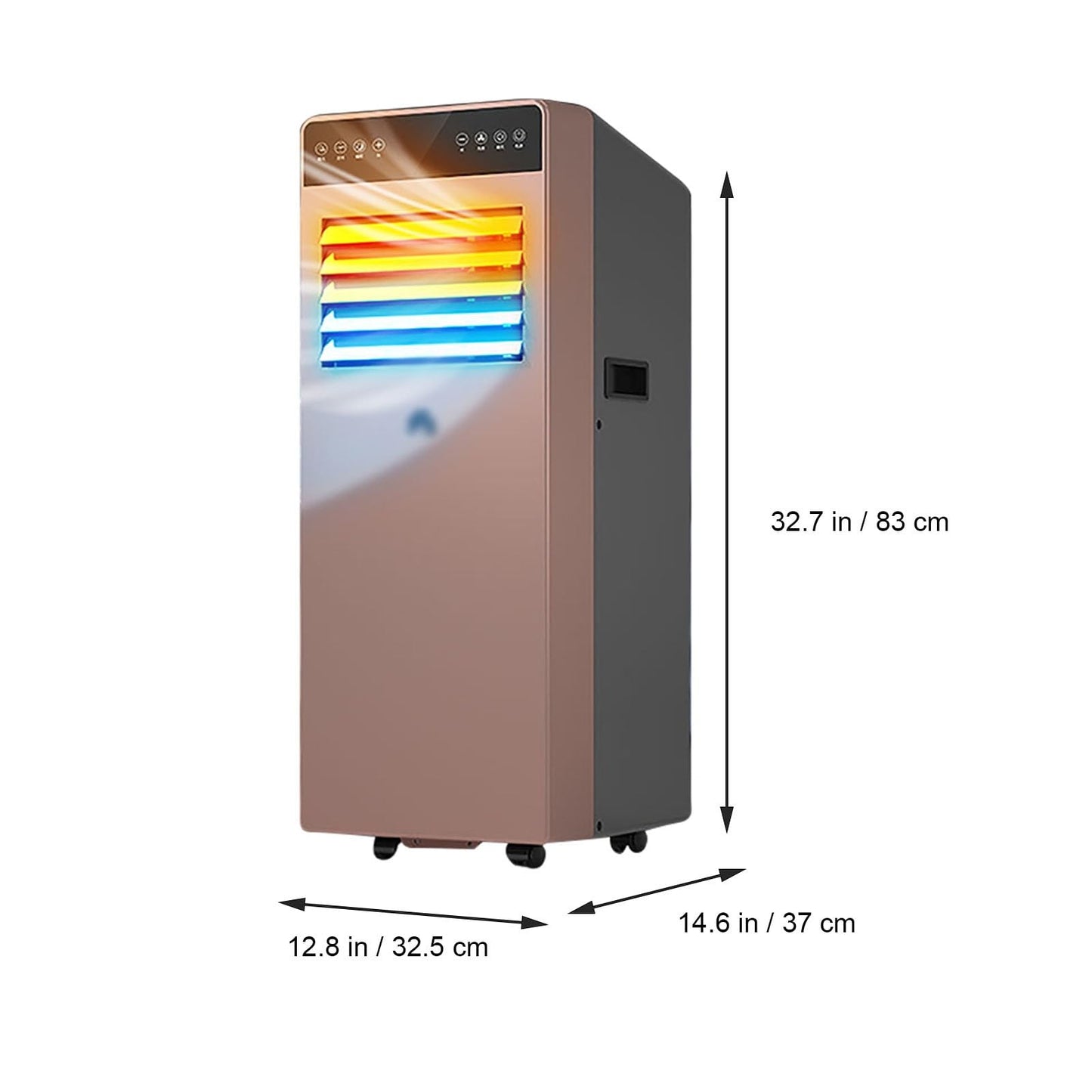 4 in 1 Kühlventilator, Mobile Raumventilatoren mit Entfeuchtung, geräuscharmes Schlafen, Klimaanlage Ventilator 120° Weitwinkel Luftzufuhr