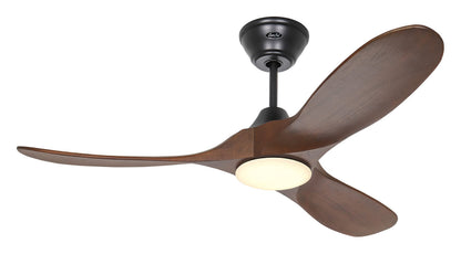 CasaFan ECO GENUINO-L 122 Deckenventilator LED Massivholz Flügel Leise Energiesparend 6 Stufen Fernbedienung bis 16 qm