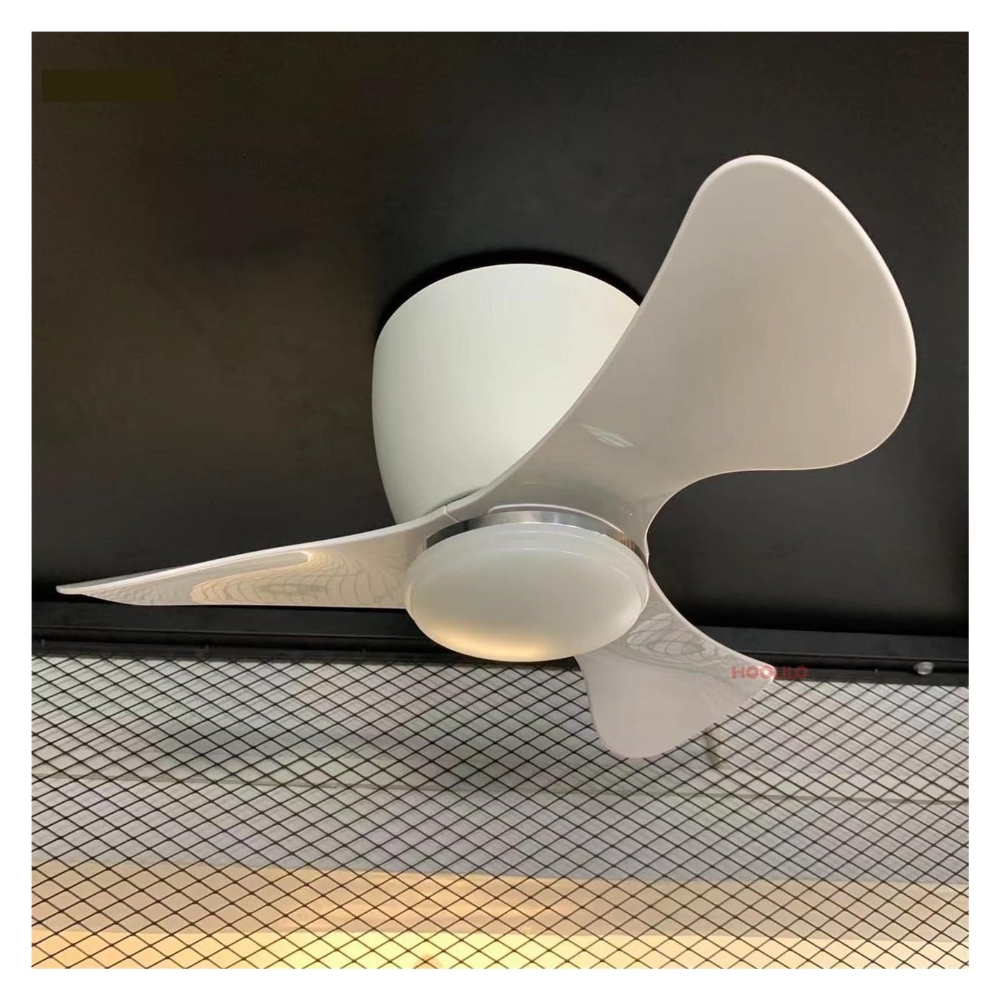 CCZRD 22 Zoll Deckenventilator mit Licht und Fernbedienung Mini Ventilator Indoor Outdoor Leise Beleuchtung angenehme Windgeschwindigkeit